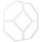 Ekena Millwork 33W x 33H x 58T Small Cameron Decorative Fretwork Ceiling Panels in Architectural Grade PVC CELP33X3302CAM - alternate 4
